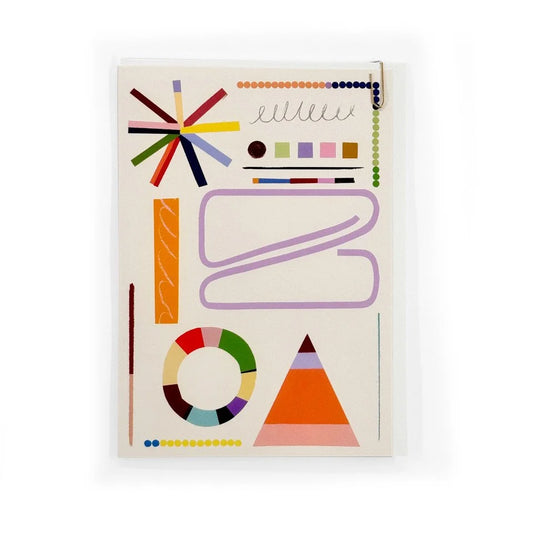 Scrapbook Pyramid Abstract Greeting Card