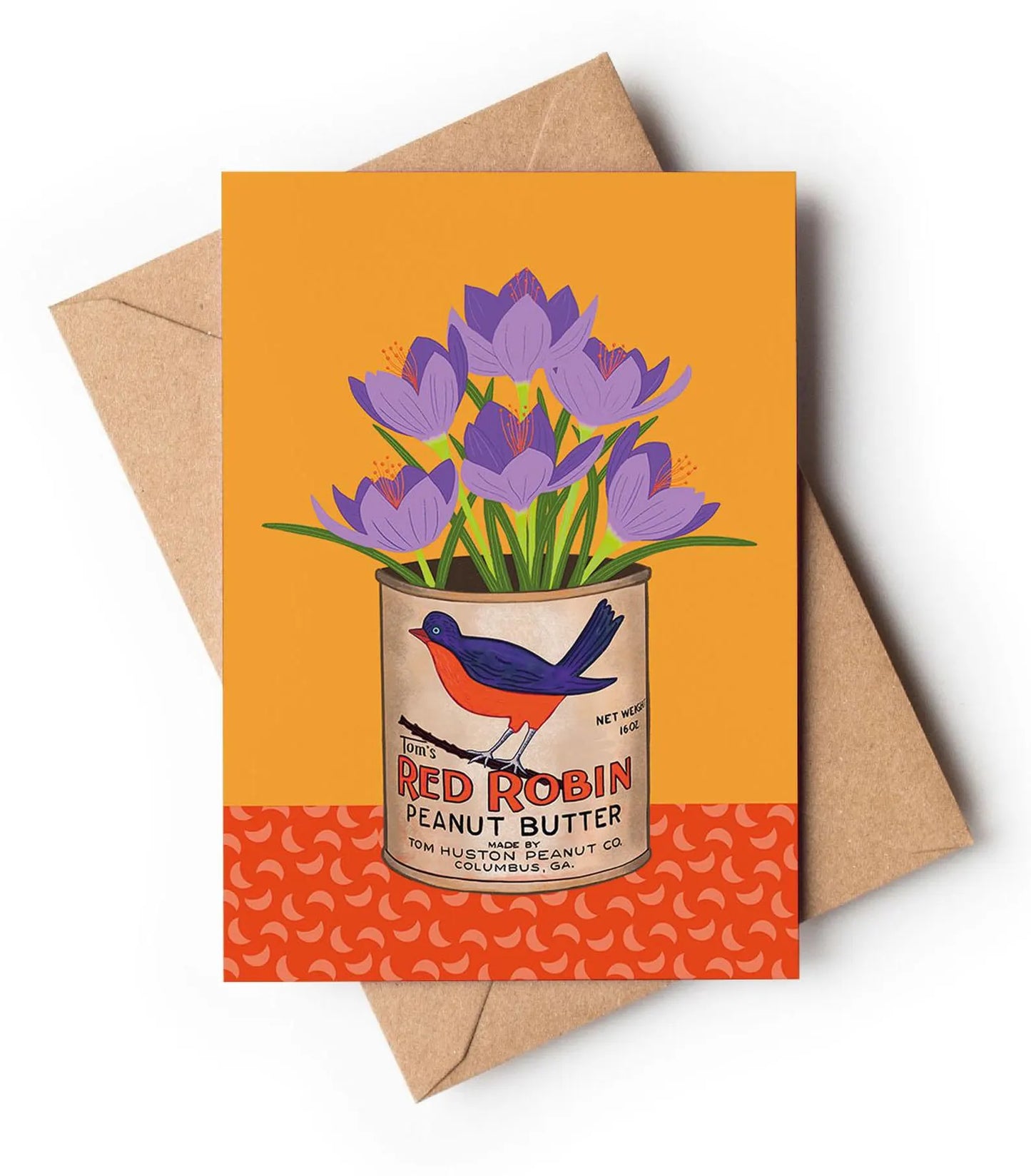 Crocus Tin Greetings Card