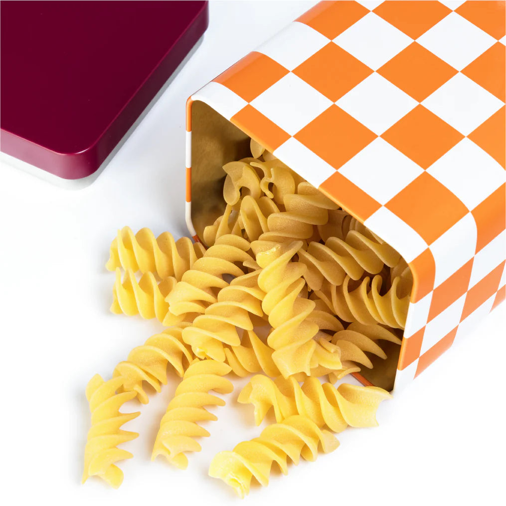 Check Airtight Kitchen Storage Tin in Orange