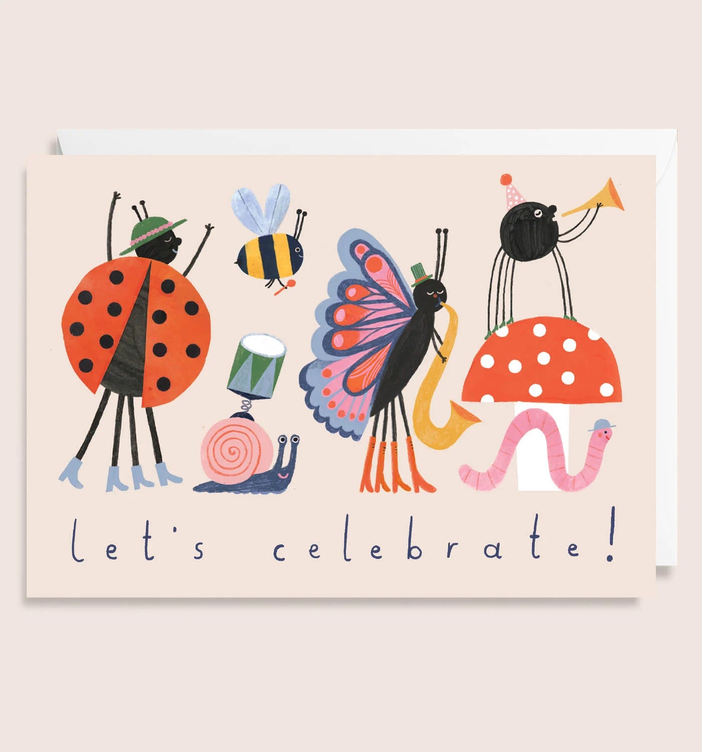 Let’s Celebrate Bugs Greetings Card