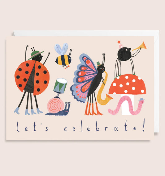 Let’s Celebrate Bugs Greetings Card