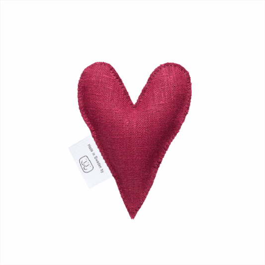 Burgundy Lavender Heart
