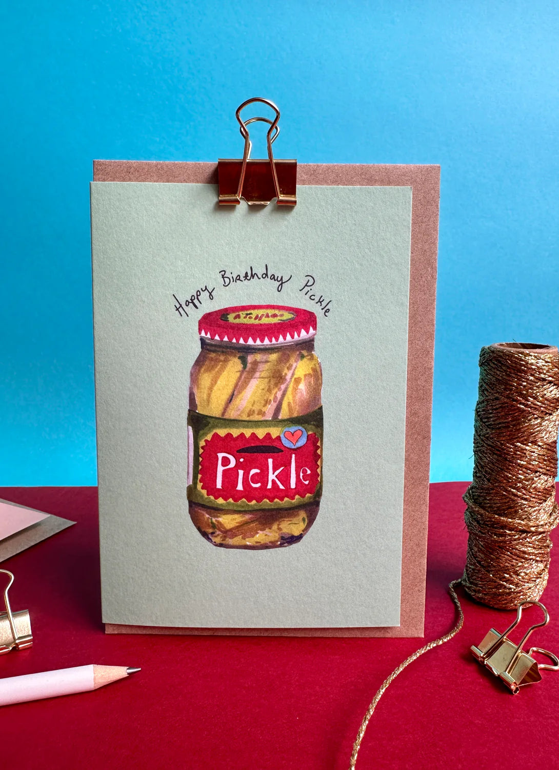 Happy Birthday Pickle Greetings Card