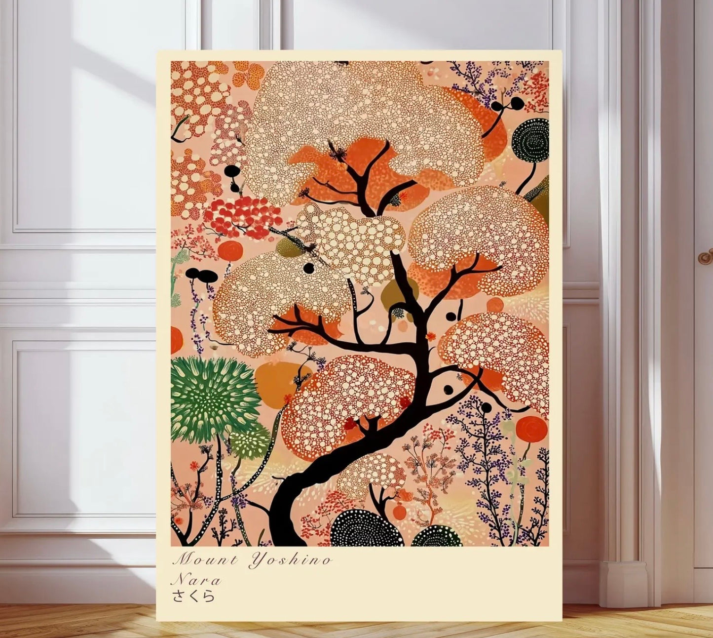 Mount Yoshini In Nara Blossom Art Print