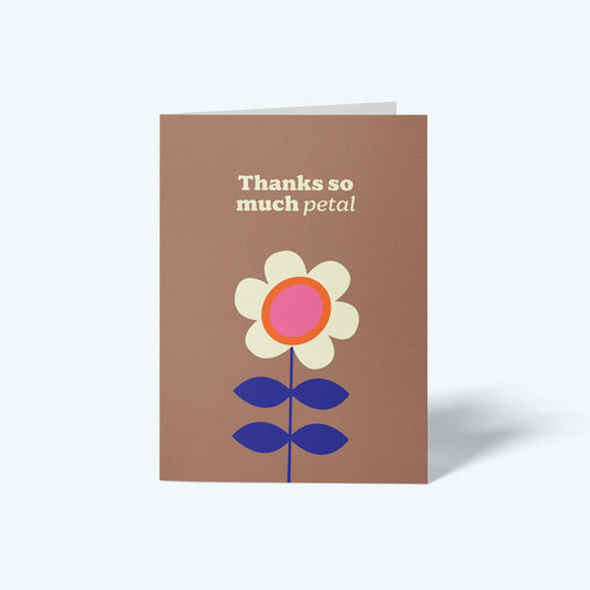 Thanks So Much Petal Greeting Card