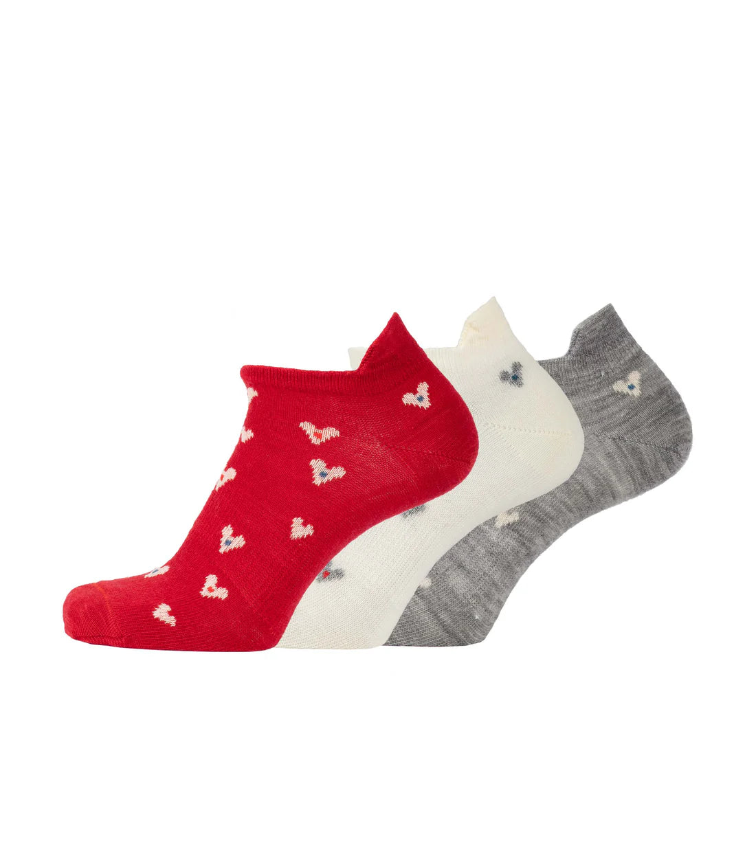 Art Small Heart Ankle Merino Wool Socks