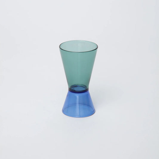 Duo Tone Teal /Blue  Cocktail Jigger
