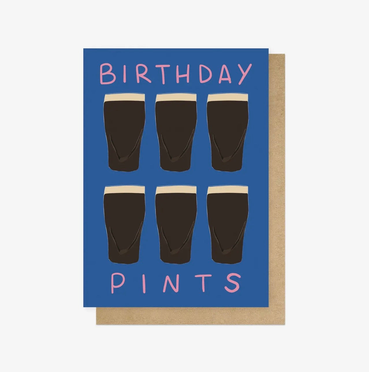 Birthday Pints Greetings Card