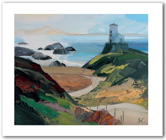 Path to Twr Mawr Lighthouse Greetings Card
