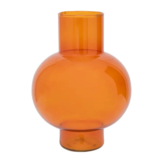Tummy Vase Orange Rust