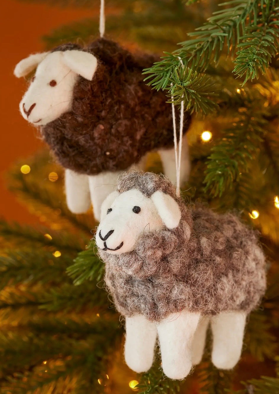 Woolly Felt Sheep Decoration