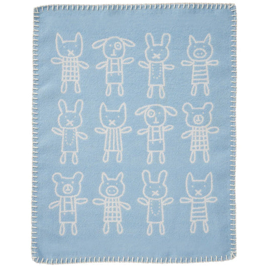 Hug Blue Brushed Organic Cotton Cuddle