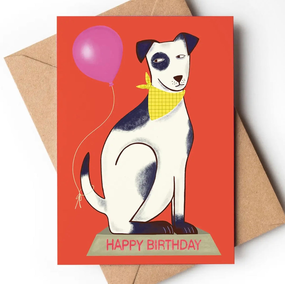 Patch Dog Birthday Card