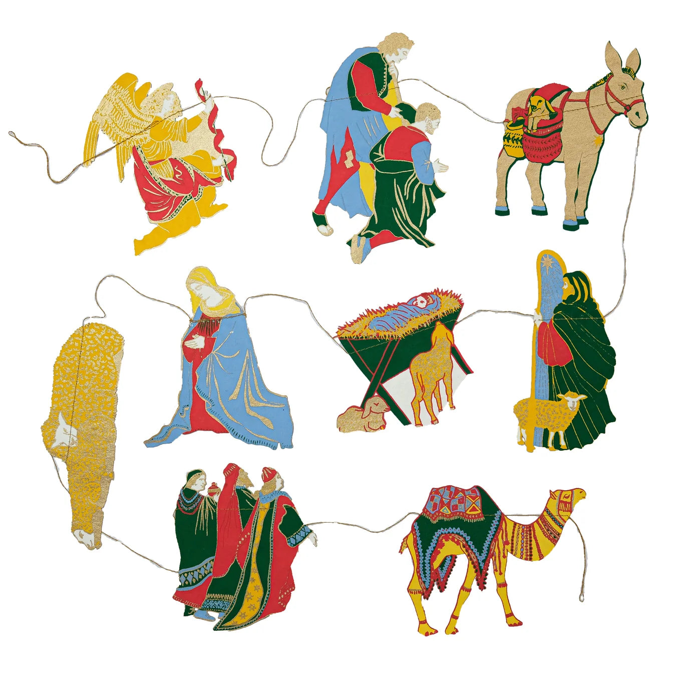 Nativity Sewn Printed Garland