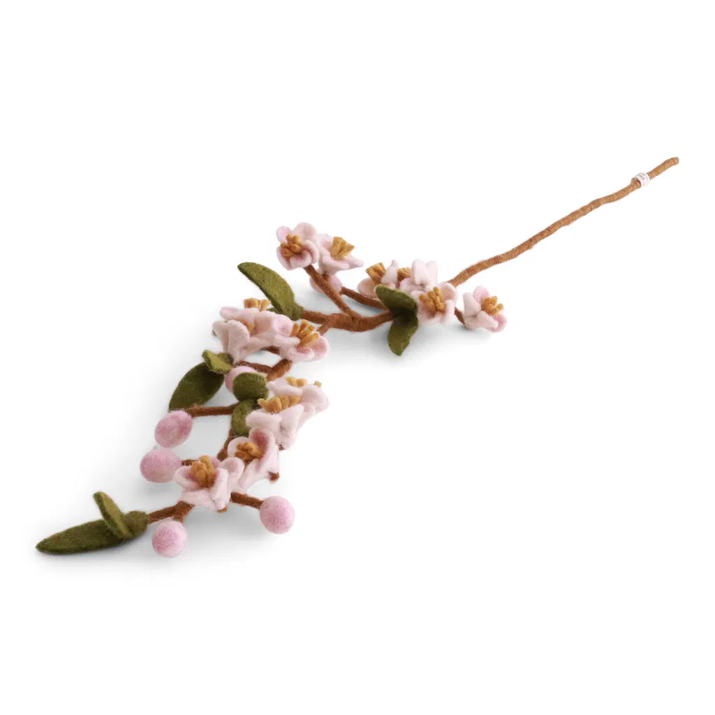 Cherry Blossom Branch Felt Flower Decoration