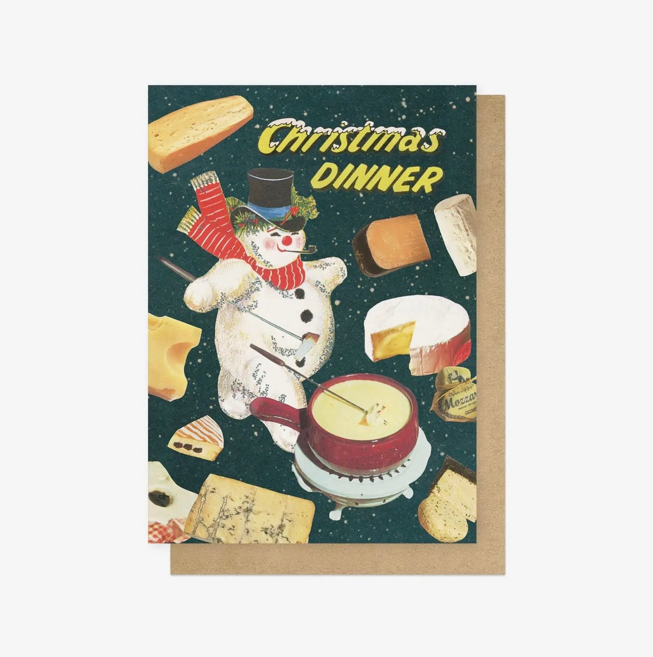 Frosty Fondue Christmas Card