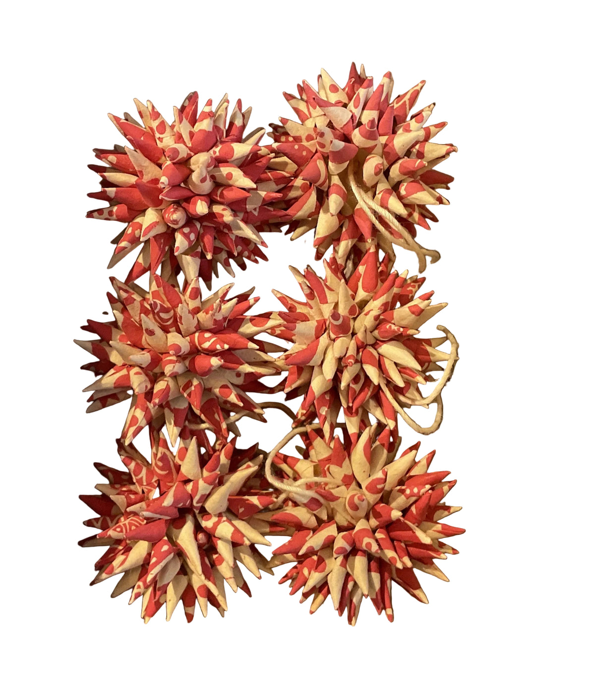 Kotte Mini Paper Cluster Stars -  Set of 6 Christmas Decorations