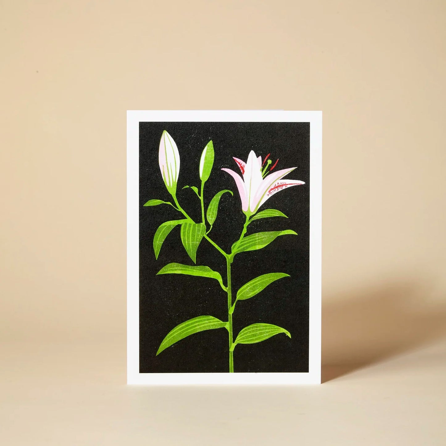 Lily Floral Greetings Card