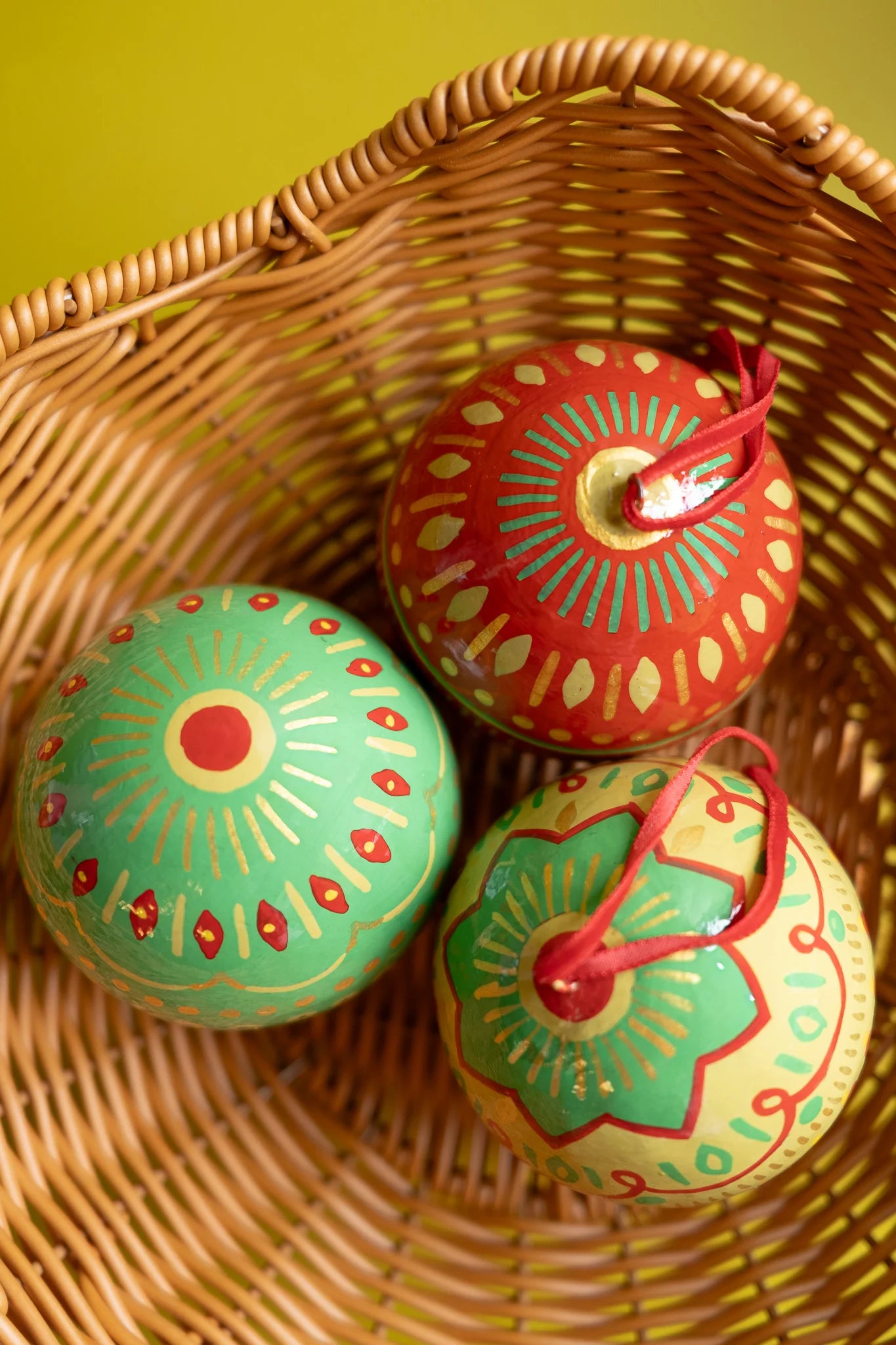 Jolly Greens Baubles (Set Of 3)