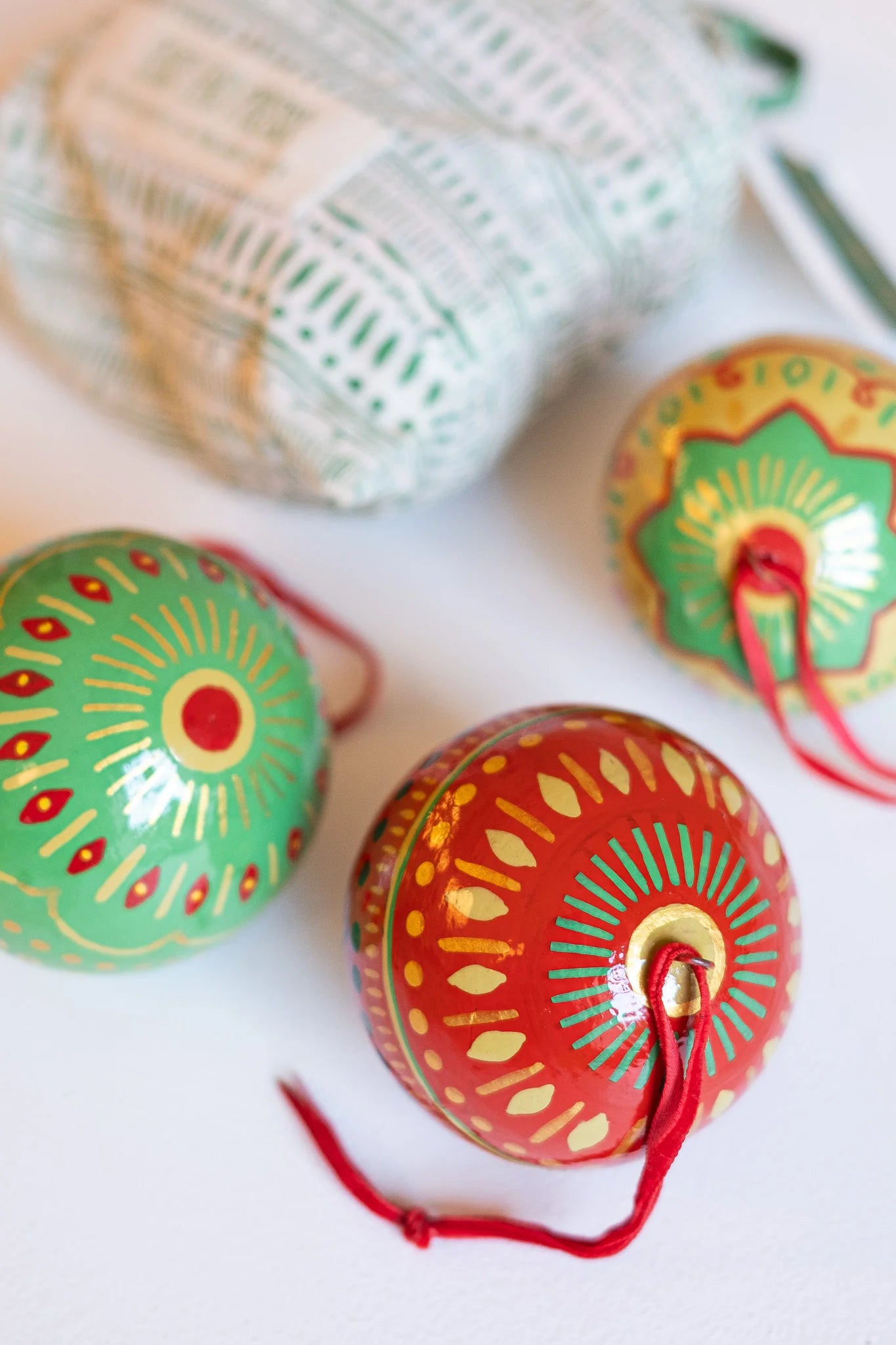 Jolly Greens Baubles (Set Of 3)