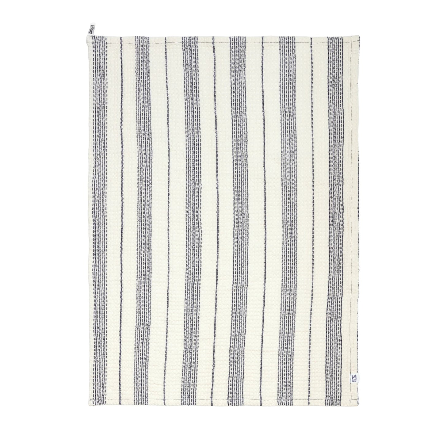 Cobalt & Ivory Cotton Waffle Tea Towels - 2 Pack
