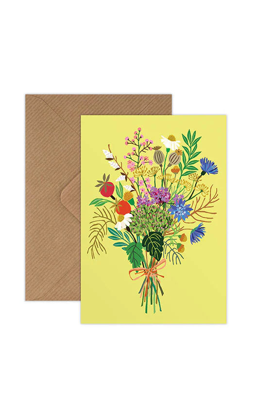 Wild Posy Greeting Card