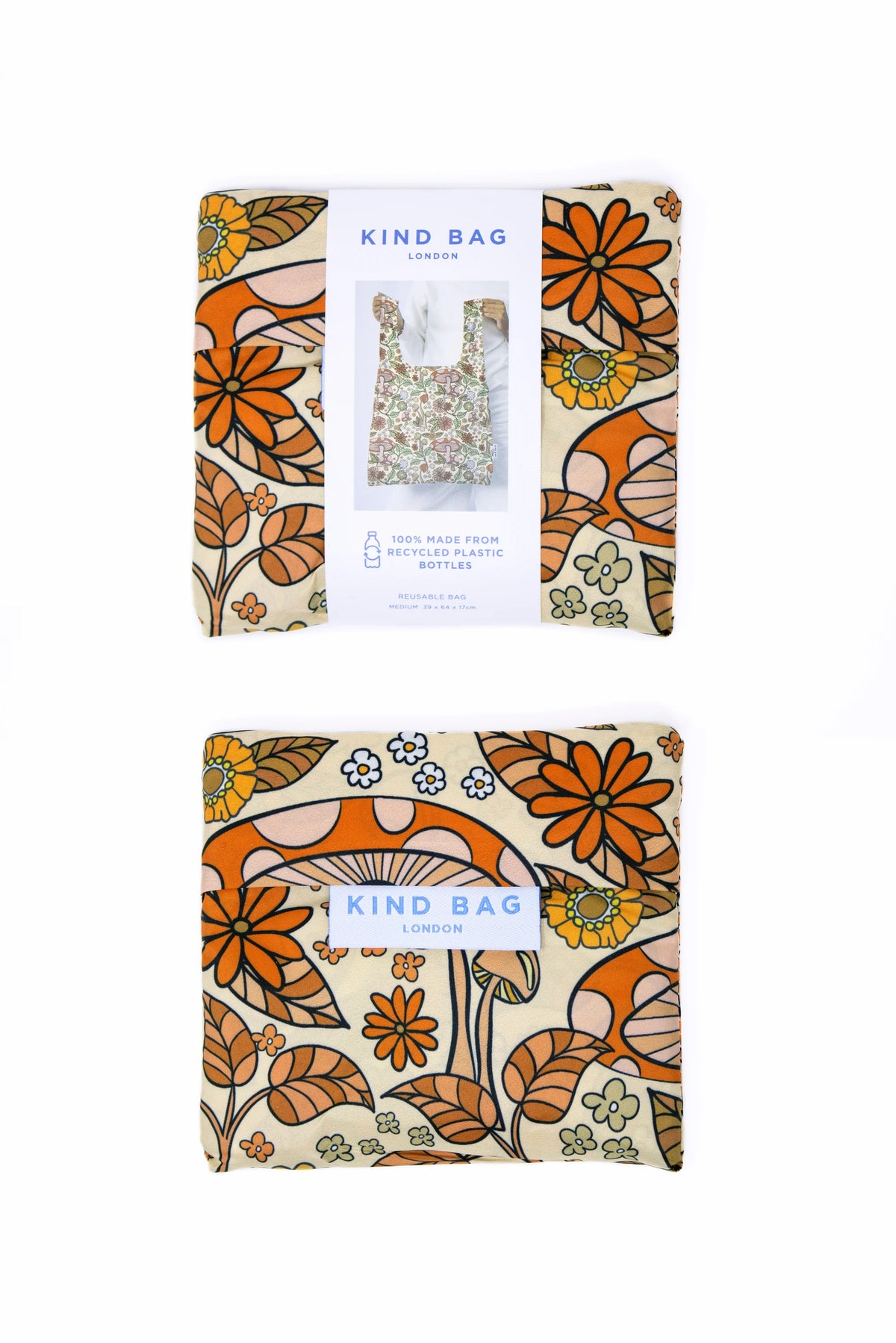 Mushrooms Medium Reusable Bag