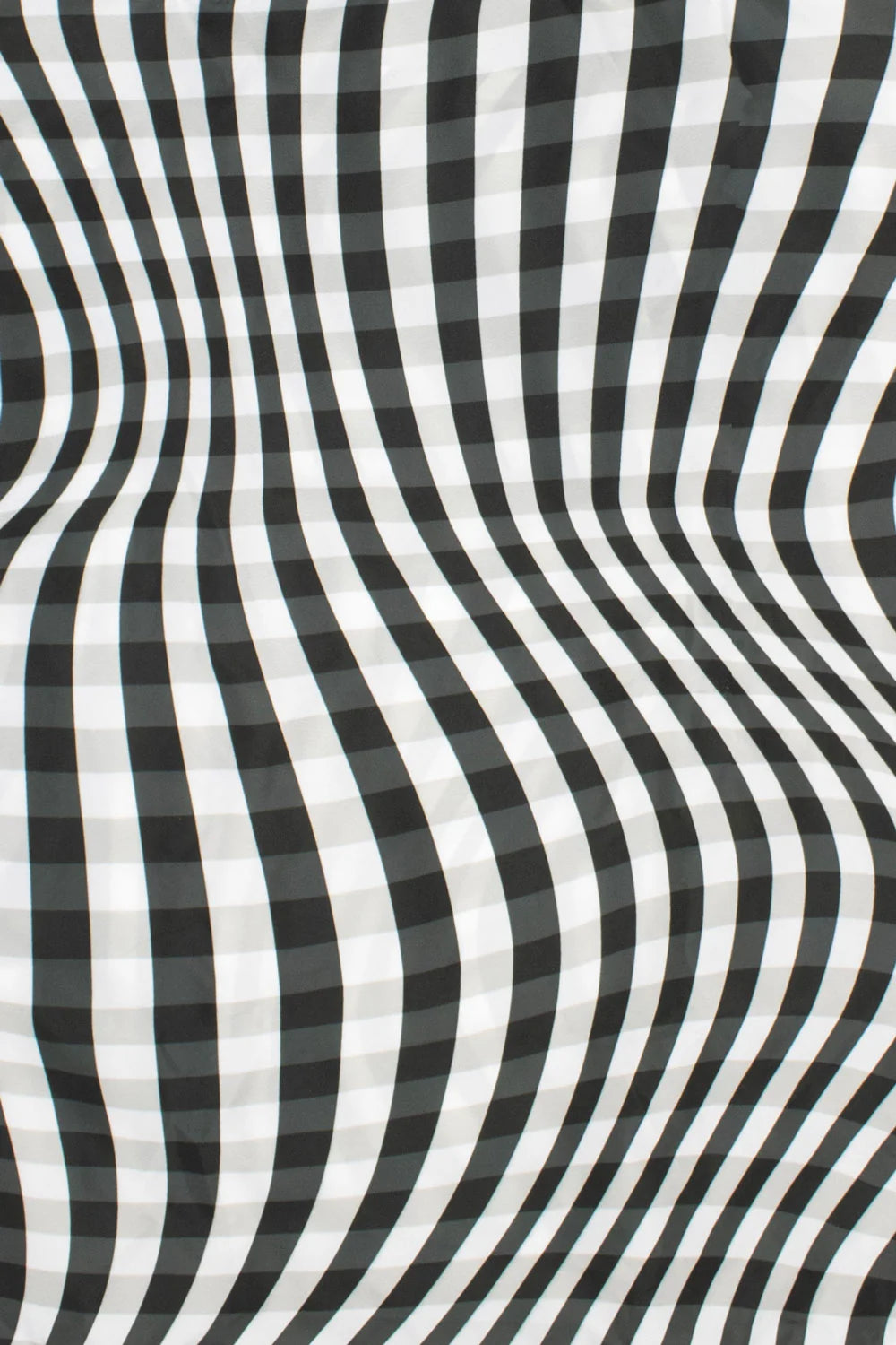 Distorted Gingham Medium Reusable Bag
