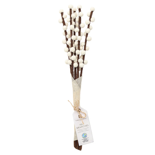 White Twilight Felt Branch (5 Pack)