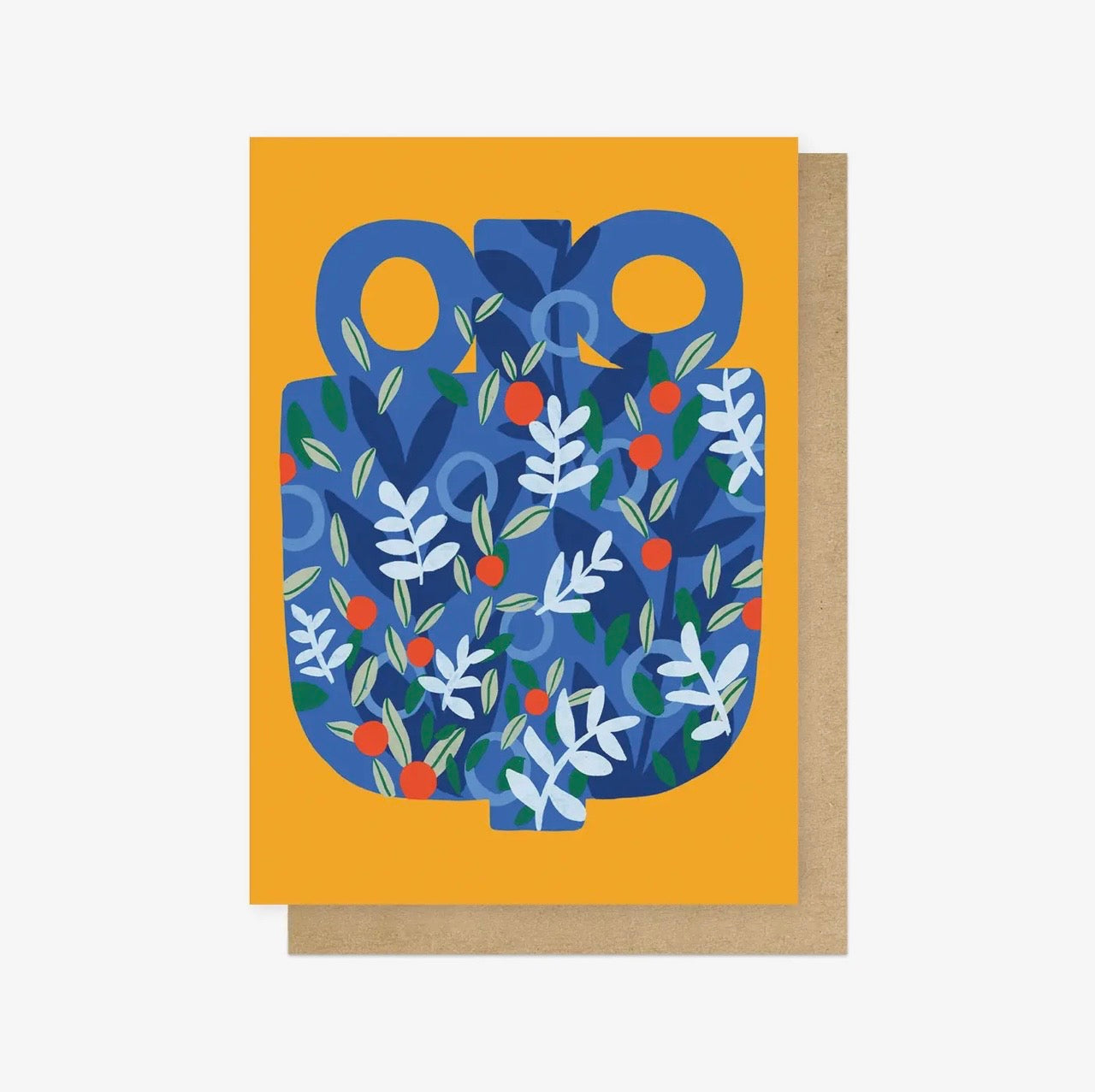 Olive Tree Pottery Greetings Card