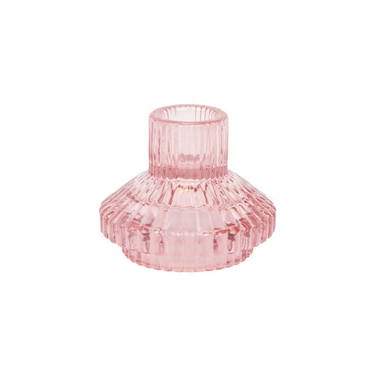 Midnight Forest Small Pink Candle Holder