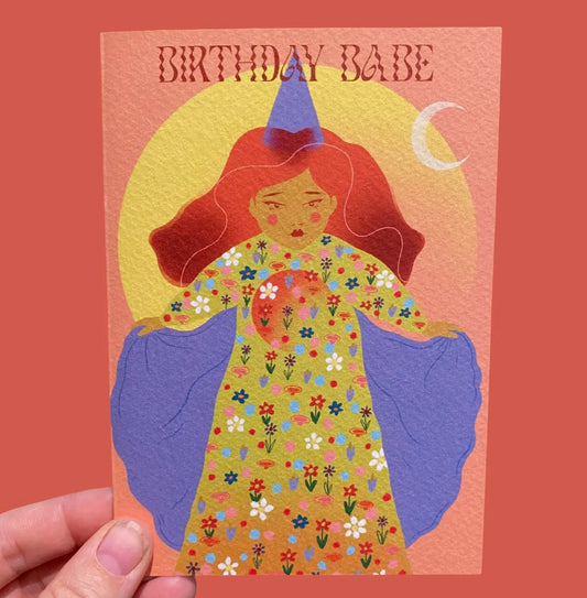 Birthday Babe Greetings Card