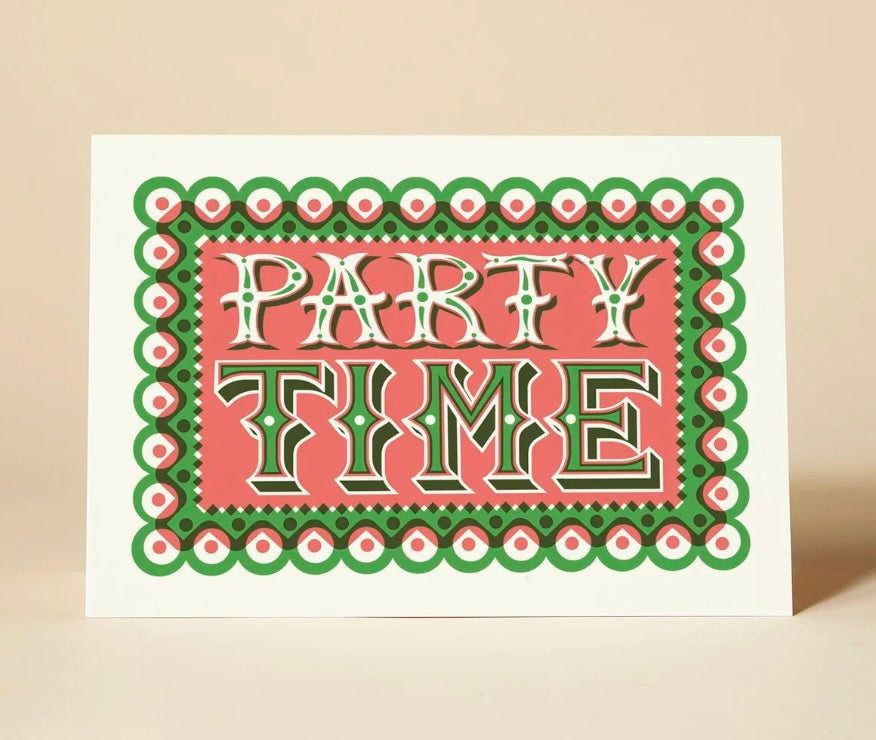 Party Time Greetings Card