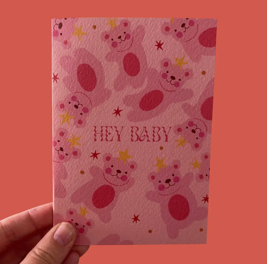 Hey Baby New Baby Greetings Card