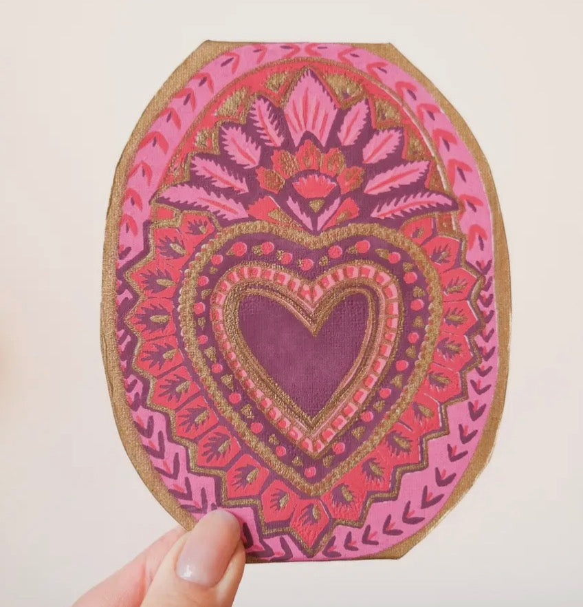 Heart of Feathers Card