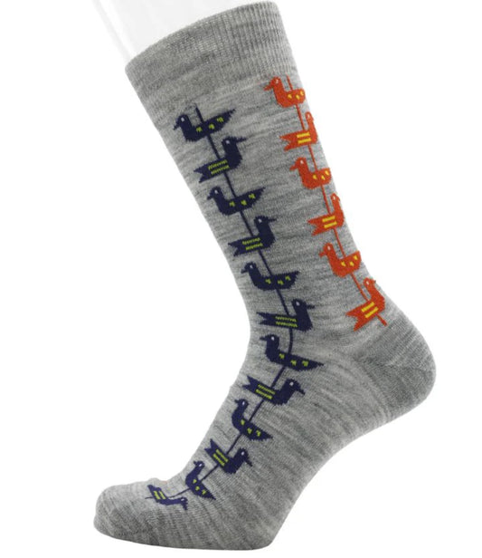 Shorebird Light Grey - Merino Wool Socks