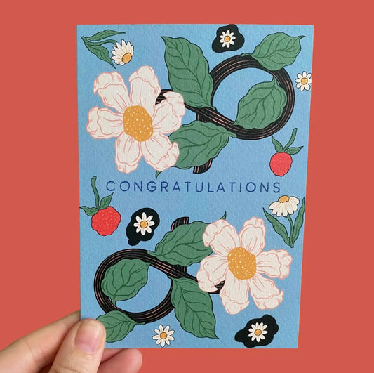 Congratulations Daisy Greetings Card