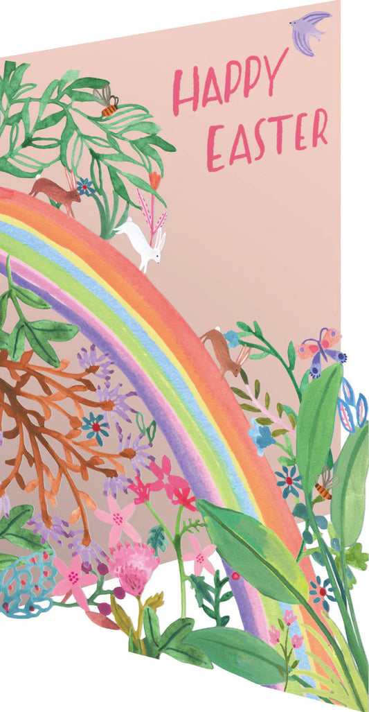 Happy Easter Rainbow Laser Cut Card