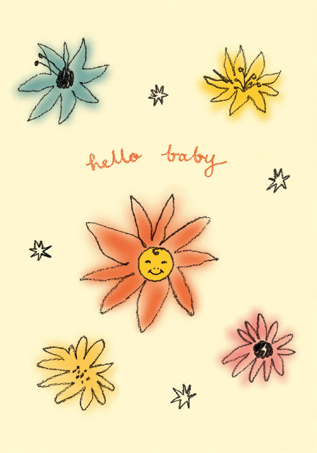 Baby Flowers Greeting Card