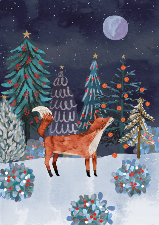 Fox In Winterland Christmas Card