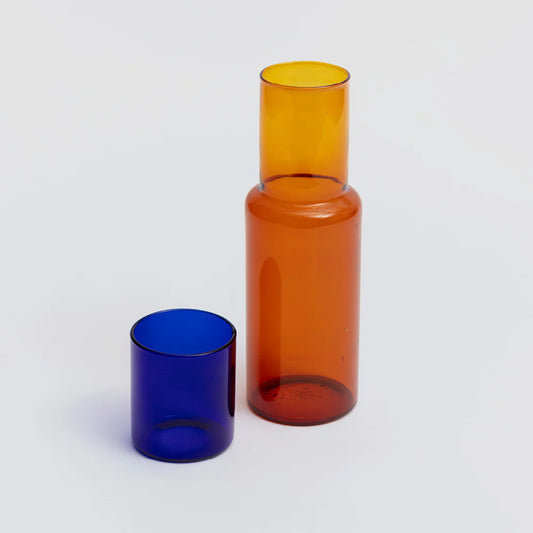 Duo Tone Amber / Cobalt Carafe