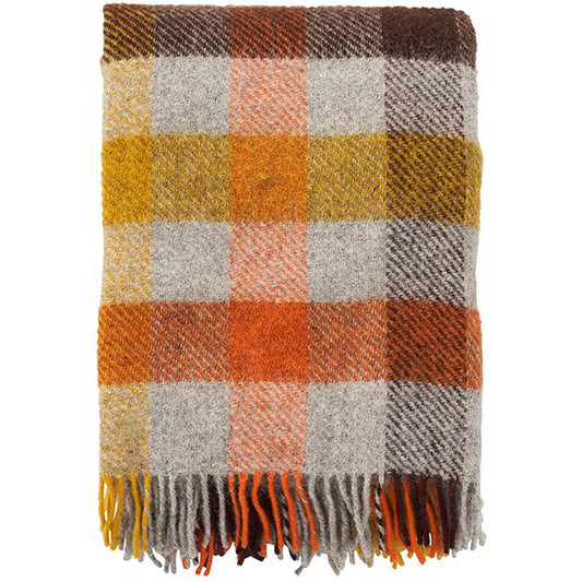 Gotland Muli Yellow Woven Wool Throw