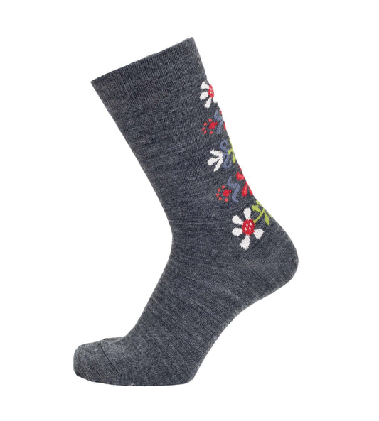 Monica Antracite - Merino Wool Socks