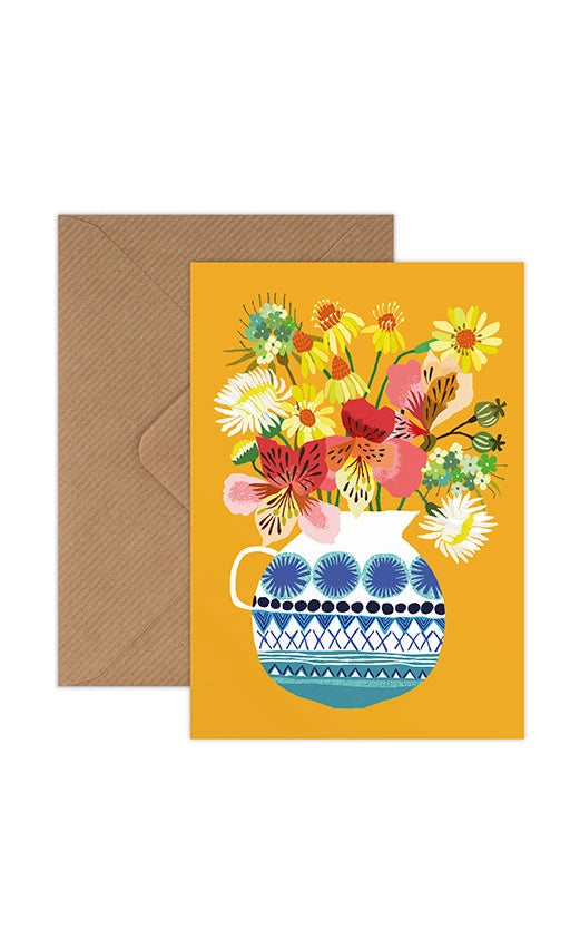 Festival Flowers Greeting Card