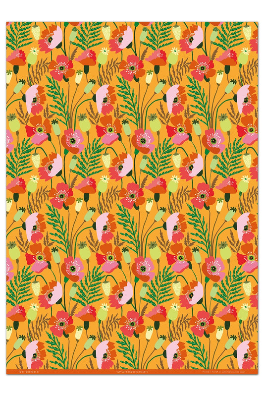 Poppies Gift Wrap