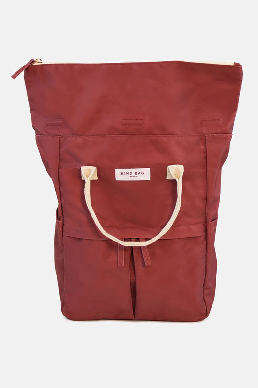 Burgundy Medium Backpack