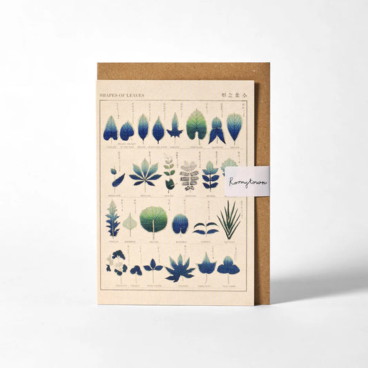 Shapes Of Leaves Greeting Card