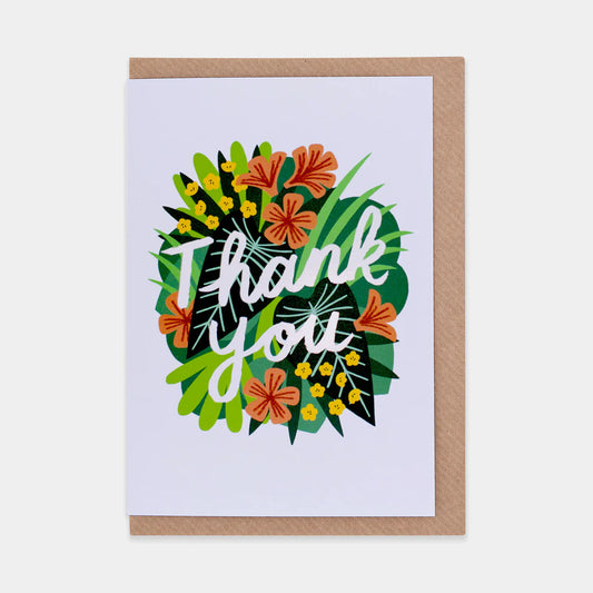 Thank You Bouquet Greetings Card