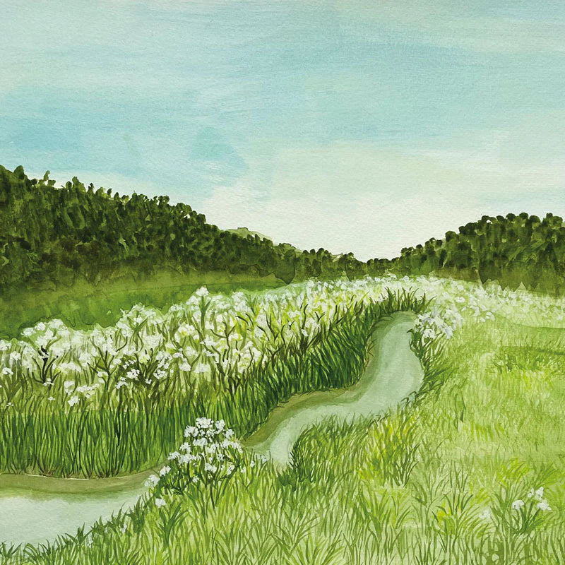 Llantwit Major Greetings Card by Ella Hazelden