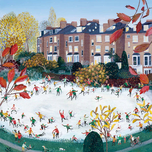 City Skaters Greetings Card by Jenni Murphy